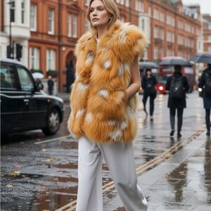 Gerard Darel Real Fur Vest